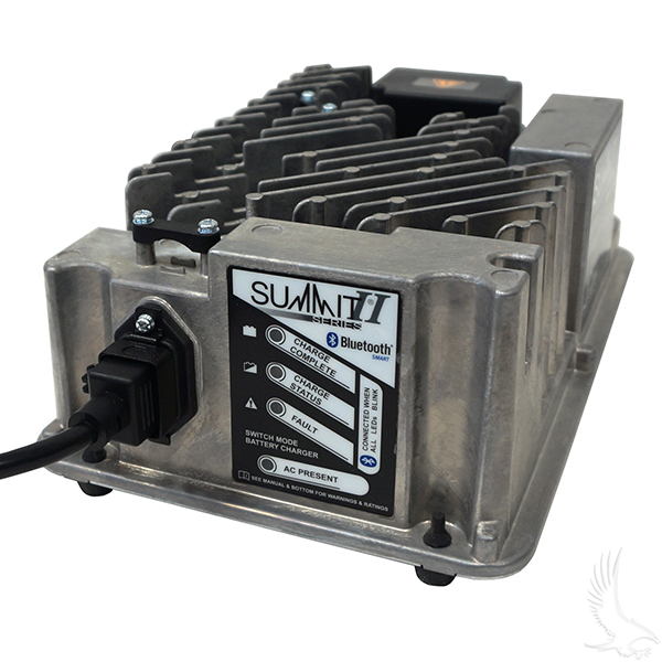 Battery Charger, Lester Summit Series II, 36-48V Auto Ranging Voltage 13-18A, E-Z-Go 3 Pin Battery Charger, Lester Summit Series II, 36-48V Auto Ranging Voltage 13-18A, E-Z-Go 3 Pin